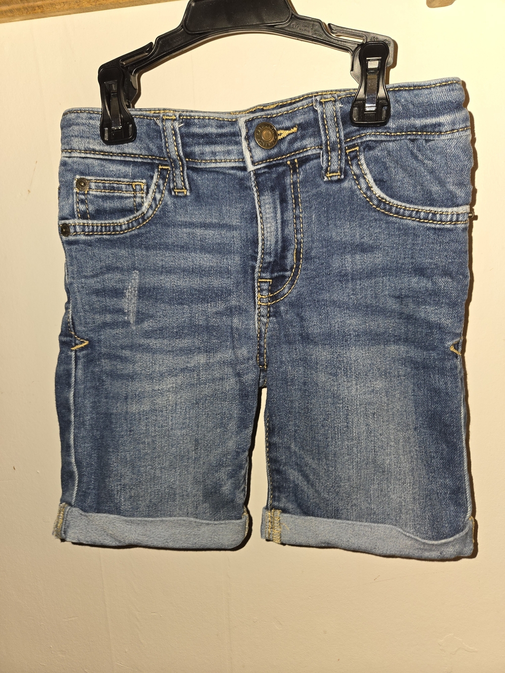 Cat & Jack Denim Roll-Cuff Light Blue Shorts